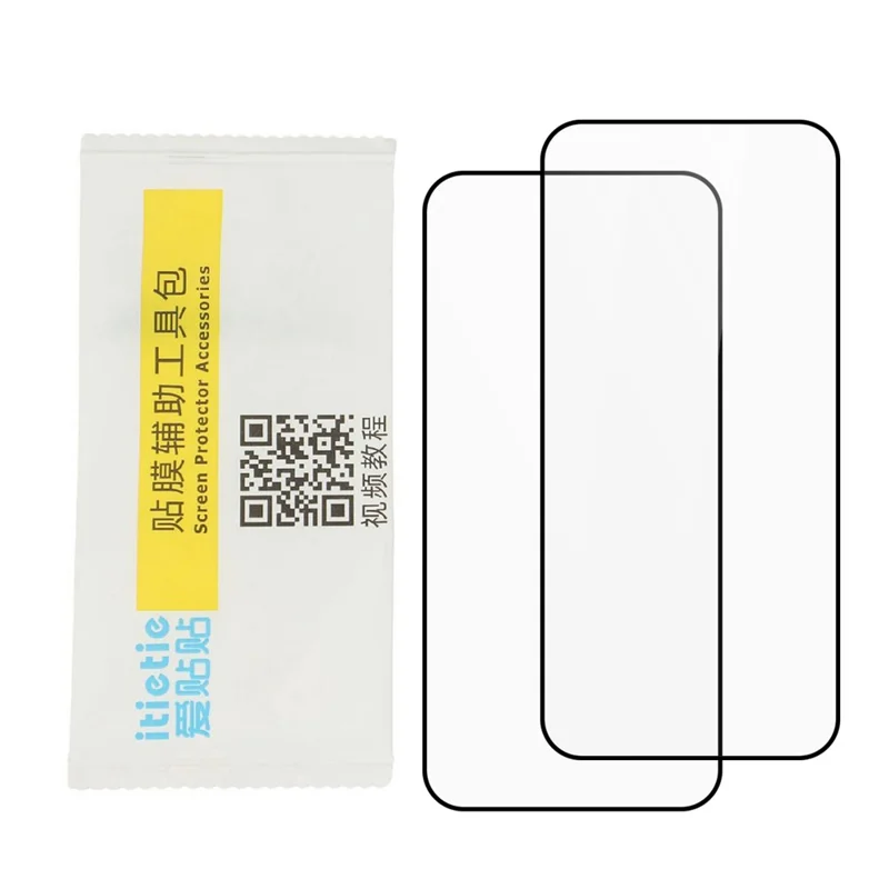 ITIETIE 2 UDS Para Realme GT 8 5G / GT 8 Pro 5G Cristal Templado 0,25 mm de Aluminio de Alta Resistencia Protector de Pantalla Completa con Impresión Serigráfica, Adhesivo Completo - Transparente