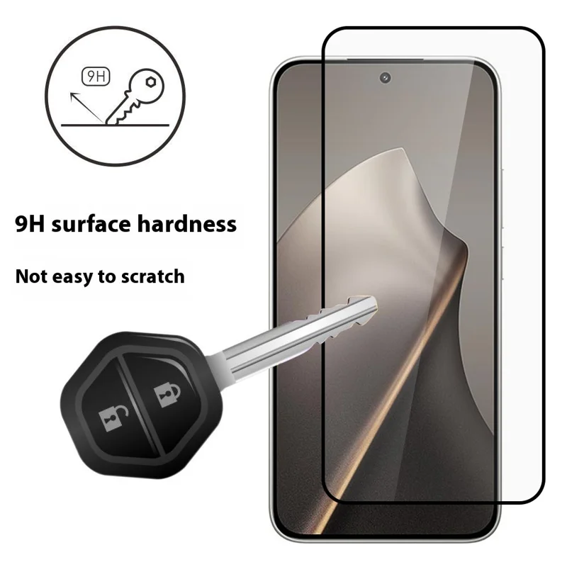 ITIETIE para Xiaomi 15T / 15T Pro Protector de Pantalla 0,25 mm Adhesivo Completo Cobertura Completa Vidrio de Alta Calidad de Aluminio-Silicio Película con Impresión de Seda - Transparente
