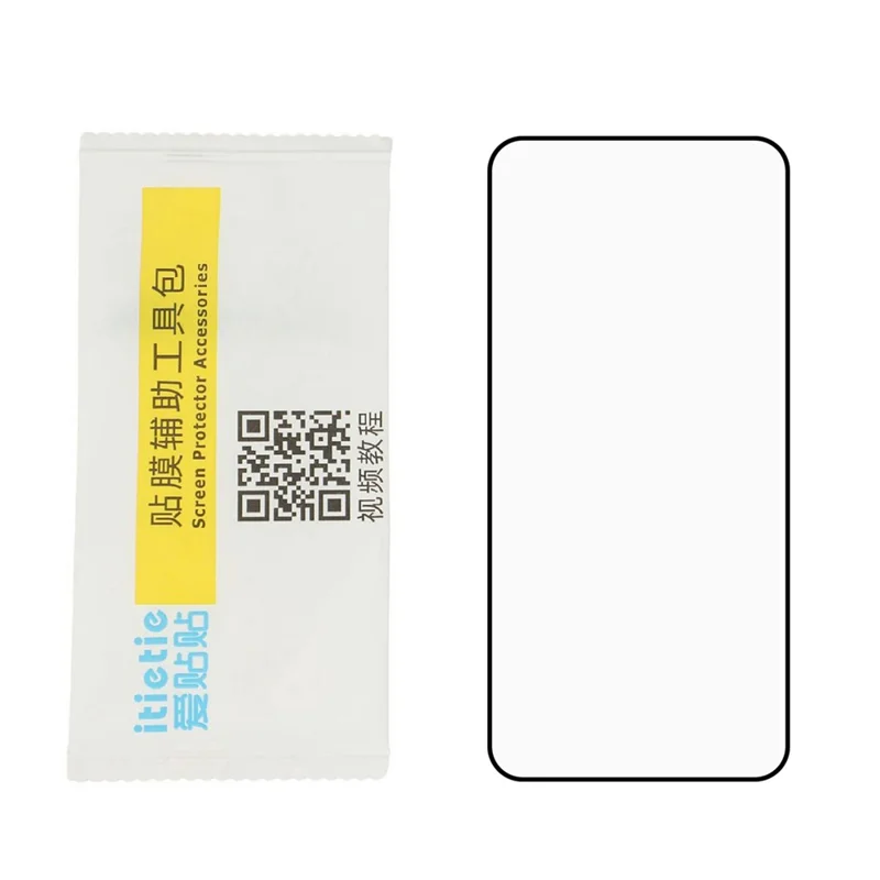 ITIETIE para Xiaomi 15T / 15T Pro Protector de Pantalla 0,25 mm Adhesivo Completo Cobertura Completa Vidrio de Alta Calidad de Aluminio-Silicio Película con Impresión de Seda - Transparente
