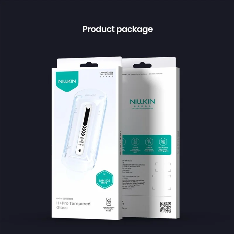 NILLKIN H+Pro para protector de pantalla Samsung Galaxy S26 Ultra 9H antiarañazos de vidrio templado de cobertura total - Transparente