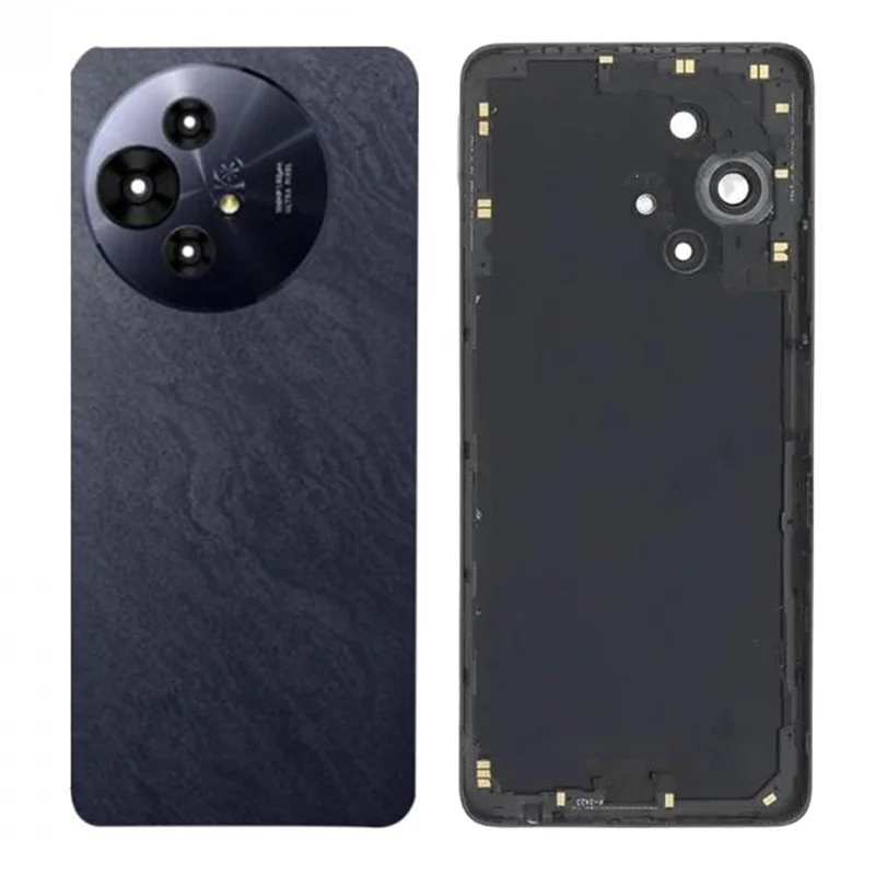 Voor TCL 50 Pro NxtPaper 5G OEM Accuhuisvesting Achterklep met Camera Ring Lensklep Vervanging - Zwart