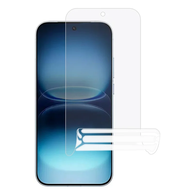 For vivo iQOO 15R Outer Screen Protector Clear PET Hydrogel Film Full Coverage Full Glue - Transparent