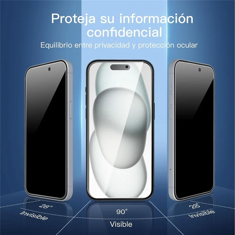 10Pcs for iPhone 17 Pro Max 28 Degree Anti-Spy Full Screen Protector 3D Large Arc Edge High Aluminium-silicon Glass Film - Black