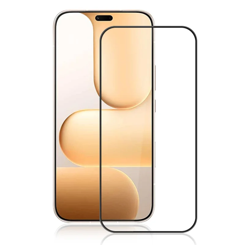 AMORUS Protector de Pantalla Completo para Honor 600 Lite 5G Antirotura de Vidrio Templado con Adhesivo Completo - Negro