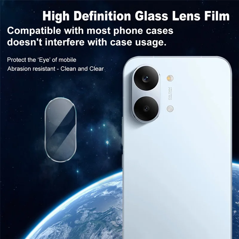 IMAK For Xiaomi Redmi Turbo 5 Max 5G / Poco X8 Pro Max 5G Camera Lens Protector Slim Tempered Glass Full Coverage Lens Film - Transparent
