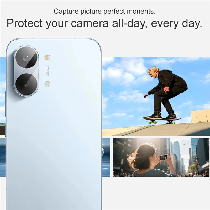IMAK For Xiaomi Redmi Turbo 5 Max 5G / Poco X8 Pro Max 5G Camera Lens Protector Slim Tempered Glass Full Coverage Lens Film - Transparent