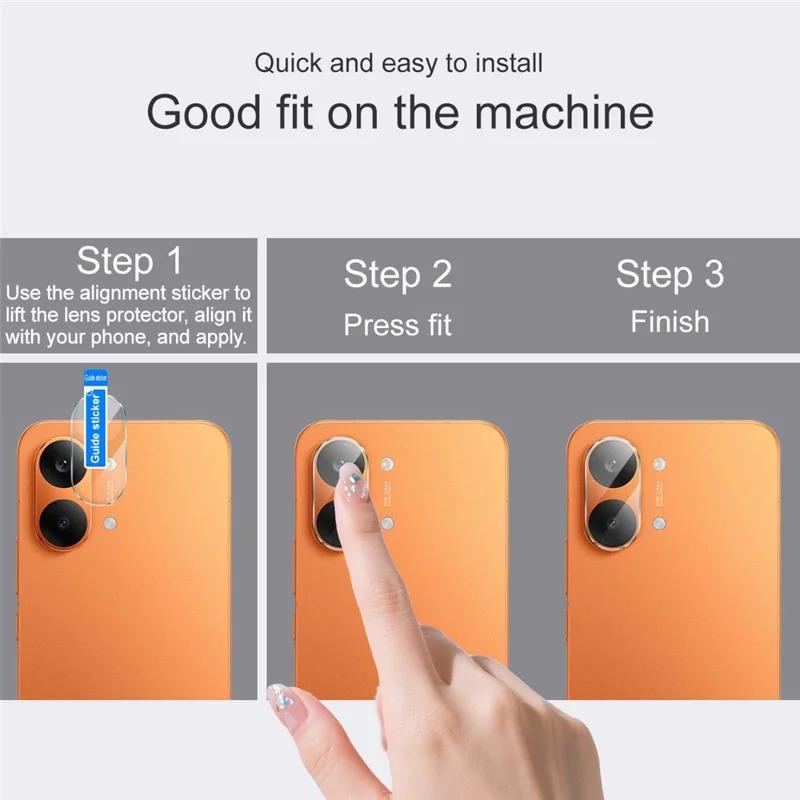IMAK For Xiaomi Redmi Turbo 5 Max 5G / Poco X8 Pro Max 5G Camera Lens Protector Slim Tempered Glass Full Coverage Lens Film - Transparent