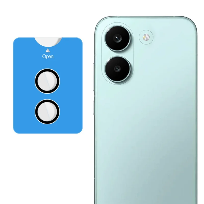 IMAK For Xiaomi Redmi Turbo 5 5G / Poco X8 Pro 5G Tempered Glass Camera Lens Protector with Self Positioning Frame (Complete Covering) - Transparent