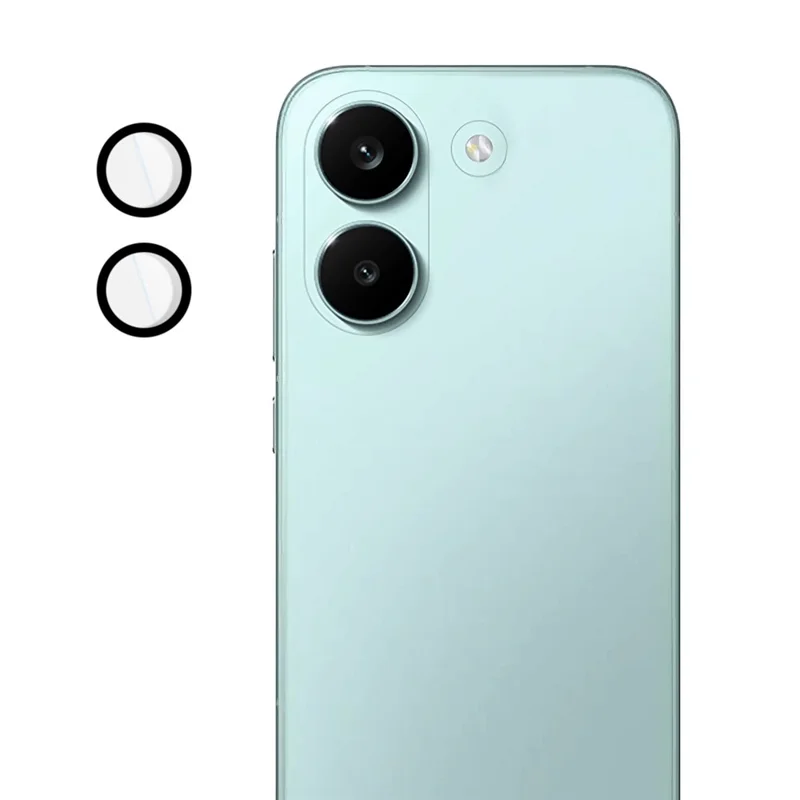 IMAK For Xiaomi Redmi Turbo 5 5G / Poco X8 Pro 5G Tempered Glass Camera Lens Protector with Self Positioning Frame (Complete Covering) - Transparent