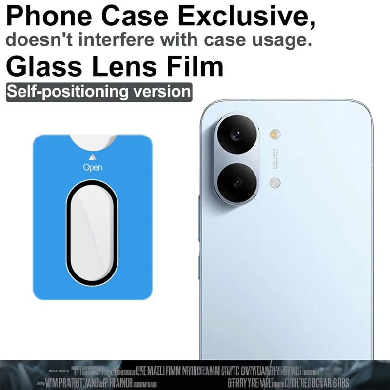 IMAK Für Xiaomi Redmi Turbo 5 Max 5G / Poco X8 Pro Max 5G Gehärtetes Glas Objektivschutz mit Selbstpositionierungsrahmen (Vollständige Abdeckung) – Transparent