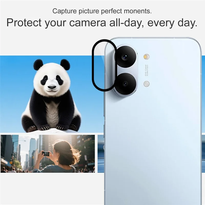 IMAK Für Xiaomi Redmi Turbo 5 Max 5G / Poco X8 Pro Max 5G Gehärtetes Glas Objektivschutz mit Selbstpositionierungsrahmen (Vollständige Abdeckung) – Transparent