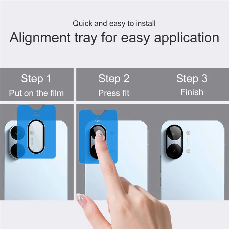 IMAK Für Xiaomi Redmi Turbo 5 Max 5G / Poco X8 Pro Max 5G Gehärtetes Glas Objektivschutz mit Selbstpositionierungsrahmen (Vollständige Abdeckung) – Transparent