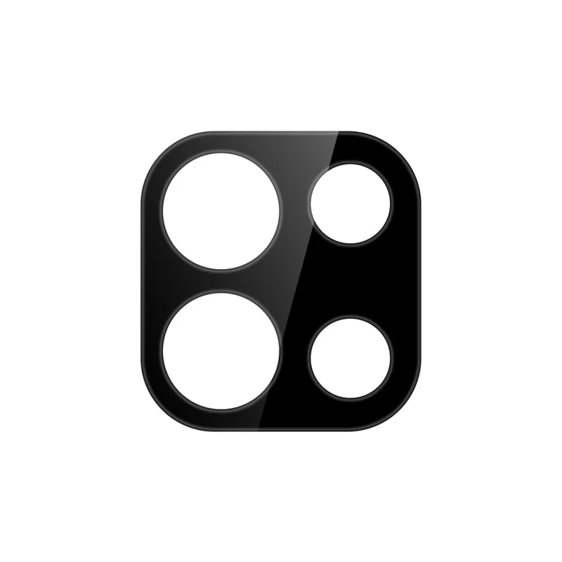 For OnePlus Turbo 6 5G Tempered Glass Lens Protector Silk Printing Camera Lens Film - Black