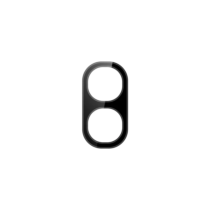 For Oppo A6x 4G Tempered Glass Lens Protector Silk Printing Camera Lens Film - Black