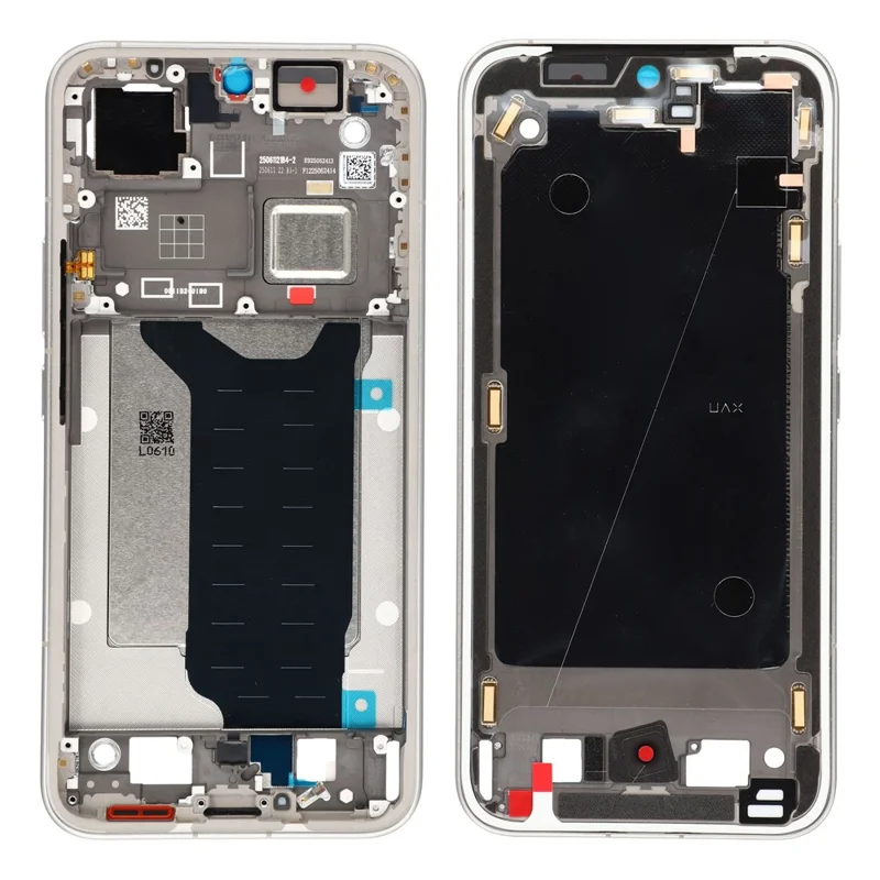 For Xiaomi 15T Pro OEM-mellemside ramme reparationdel (A-side) (uden logo) - Sølv