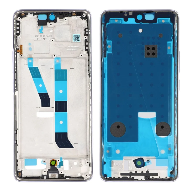 Pieza de Reparación de Marco de Placa Intermedia para Xiaomi Redmi Note 15 5G (Global) OEM (Lado A) (Sin Logotipo) - Morado