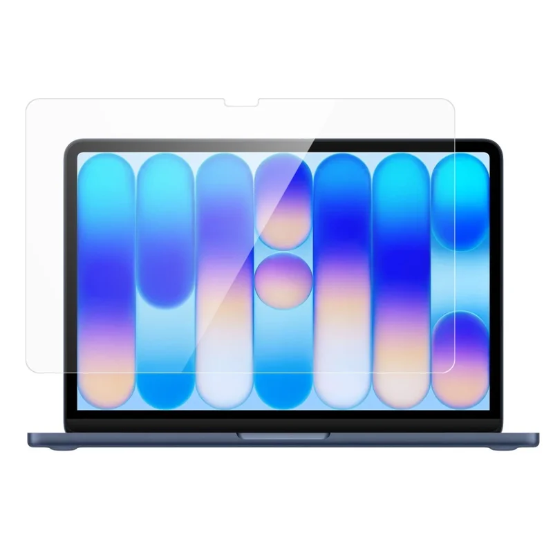 For MacBook Neo 13 inch (2026) A3404 Full Screen Protector 0.3mm Straight Edge Tempered Glass Laptop Screen Film - Transparent