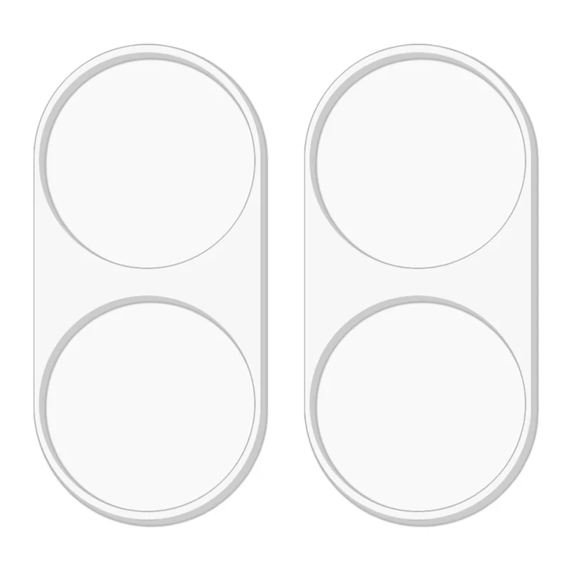 2Pcs For Xiaomi Poco X8 Pro 5G / Redmi Turbo 5 5G Full Coverage Camera Lens Protector 3D Arc Edge Anti-Scratch Tempered Glass Lens Film - Transparent