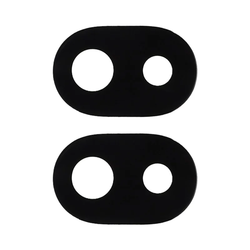 2Pcs For Google Pixel 10a Camera Lens Protector 2.5D Arc Edge Silk Printing Tempered Glass Full Coverage Rear Lens Film - Black