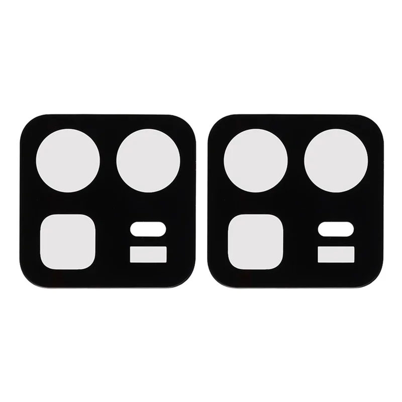 2Pcs For Realme Neo8 5G Camera Lens Protector 2.5D Arc Edge Silk Printing Tempered Glass Full Coverage Rear Lens Film - Black