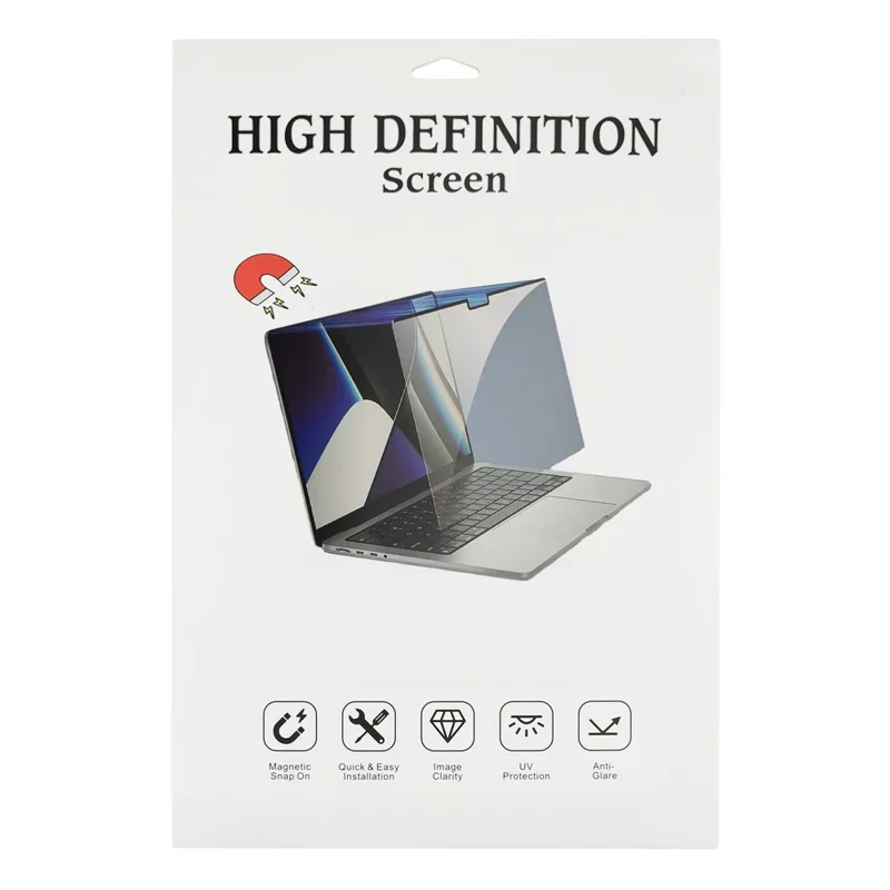 For MacBook Neo 13 inch (2026) Magnetic Full Screen Protector Anti-blue-ray Reusable Writing PET Film - Transparent