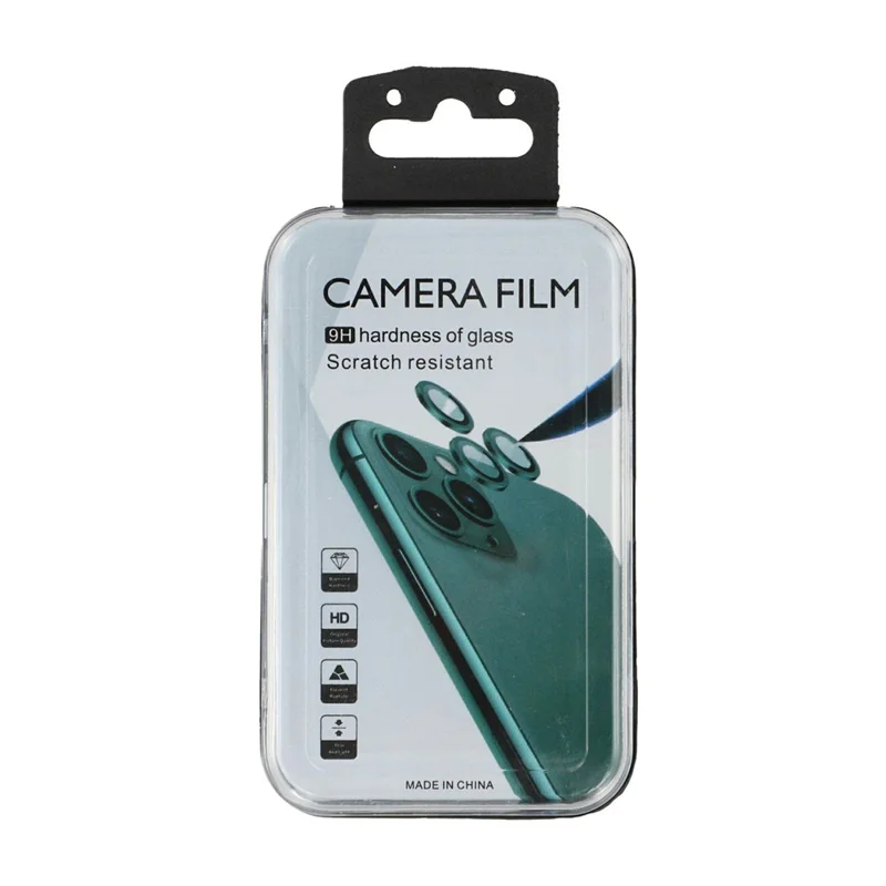 For iPhone Air Camera Lens Protector Rhinestone Ring Tempered Glass Lens Film (NOT Complete Covering) - Black