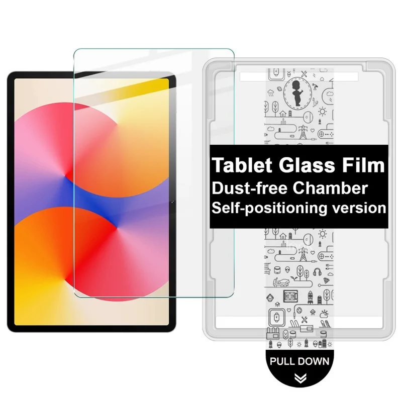 IMAK لجهاز Huawei MatePad SE 11 واقي شاشة زجاجي كامل مع أداة تركيب خالية من الغبار - شفاف