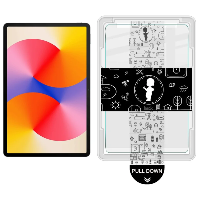 IMAK لجهاز Huawei MatePad SE 11 واقي شاشة زجاجي كامل مع أداة تركيب خالية من الغبار - شفاف