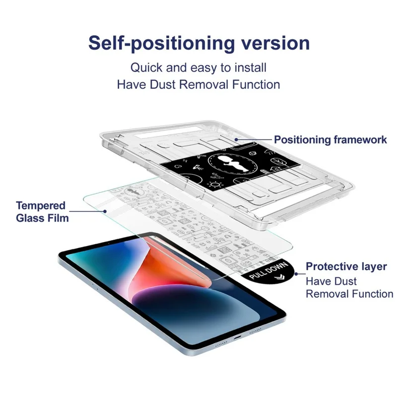 IMAK For Huawei MatePad Pro 12.2 (2025) Tempered Glass Full Screen Protector with Dust-free Installation Tool - Transparent