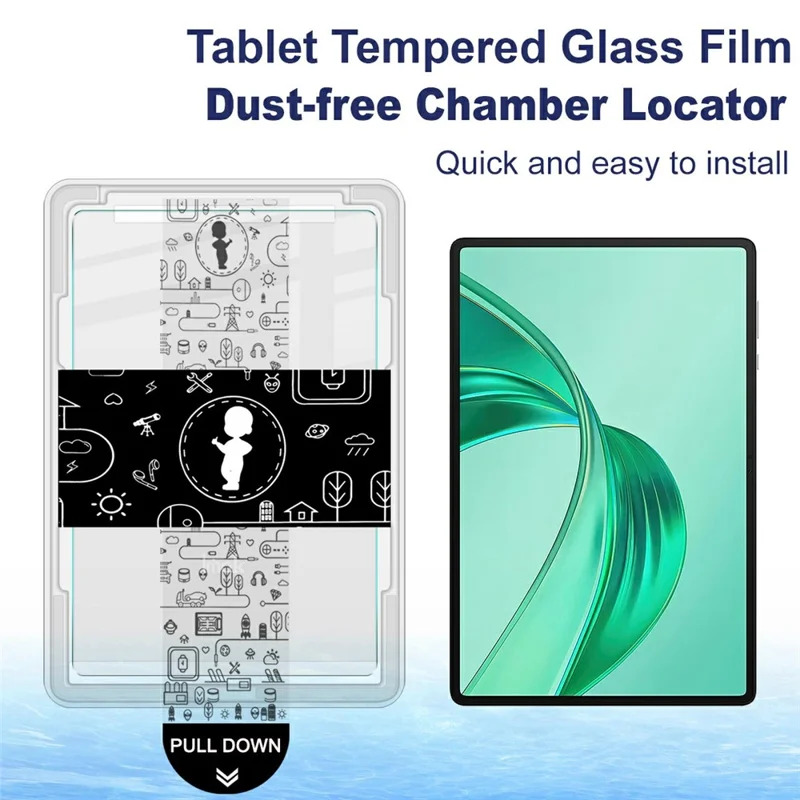 IMAK For Honor Pad X8b / Pad X8a / Pad X9 Tempered Glass Full Screen Protector with Dust-free Installation Tool - Transparent