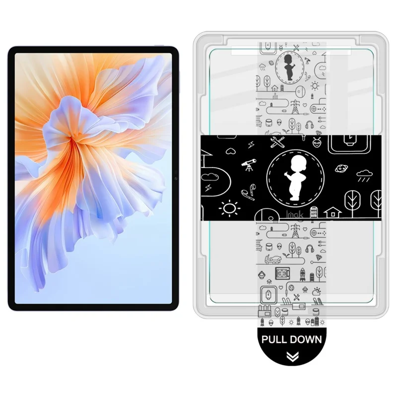 IMAK For Honor Pad V9  /  Pad GT Tempered Glass Full Screen Protector with Dust-free Installation Tool - Transparent