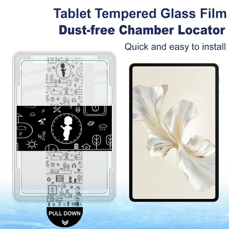 IMAK For Honor Pad 9 Tempered Glass Full Screen Protector with Dust-free Installation Tool - Transparent