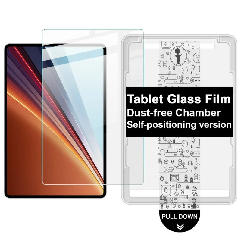 IMAK For Honor Pad GT2 Pro / MagicPad3 12.5 Tempered Glass Full Screen Protector with Dust-free Installation Tool - Transparent