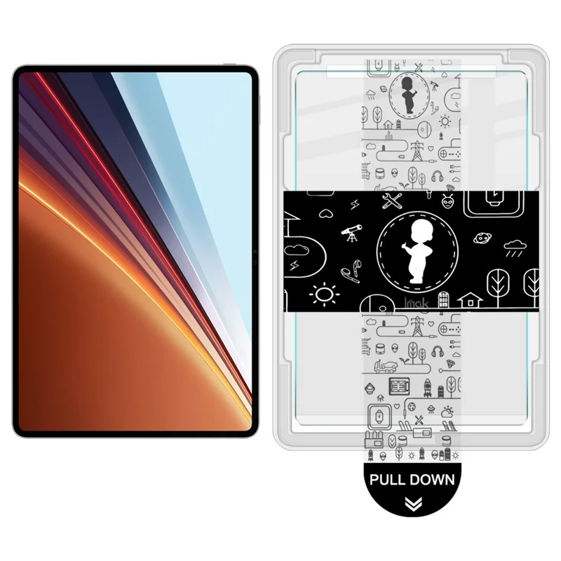 IMAK For Honor Pad GT2 Pro / MagicPad3 12.5 Tempered Glass Full Screen Protector with Dust-free Installation Tool - Transparent