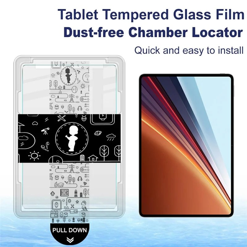 IMAK For Honor Pad GT2 Pro / MagicPad3 12.5 Tempered Glass Full Screen Protector with Dust-free Installation Tool - Transparent