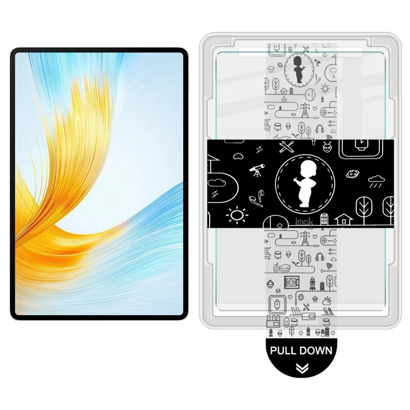 IMAK Für Honor MagicPad 13 Gehärtetes Glas Displayschutzfolie mit staubfreiem Montagewerkzeug – Transparent