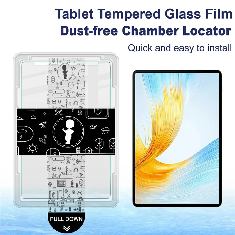 IMAK Für Honor MagicPad 13 Gehärtetes Glas Displayschutzfolie mit staubfreiem Montagewerkzeug – Transparent