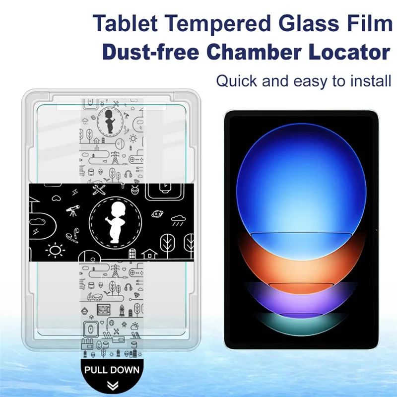 IMAK Protector de Pantalla de Vidrio Templado para Xiaomi Pad 6S Pro 12.4 con Herramienta de Instalación Sin Polvo - Transparente