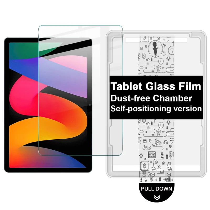 IMAK para Xiaomi Redmi Pad SE 11 polegadas Vidro Temperado Protetor de Ecrã Total com Ferramenta de Instalação Sem Poeira - Transparente