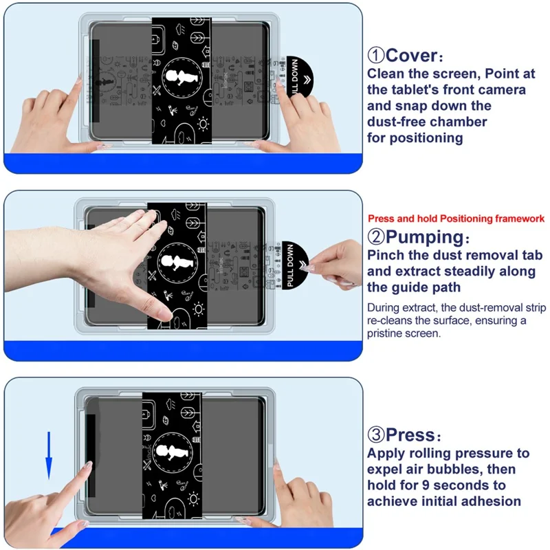 IMAK For Xiaomi Redmi Pad Pro  /  Poco Pad 4G  /  Pad Pro 5G Tempered Glass Full Screen Protector with Dust-free Installation Tool - Transparent