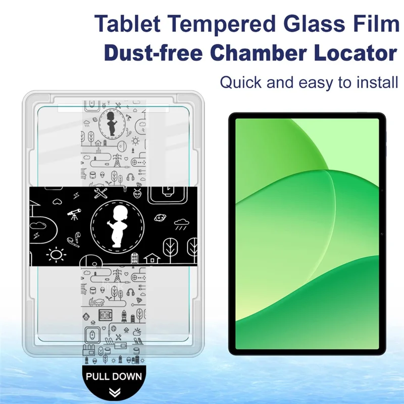 IMAK til Oppo Pad SE, Hårdnet Glas Beskytter med Støvfri Monteringsværktøj – Transparent