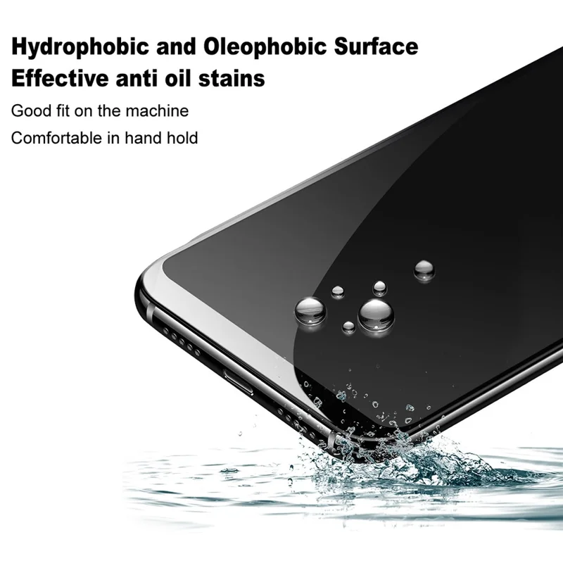 IMAK seria Pro+ na Honor 600 Lite 5G, folia ochronna pełnego zakrycia z hartowanego szkła (odcisk palca) - przezroczysta