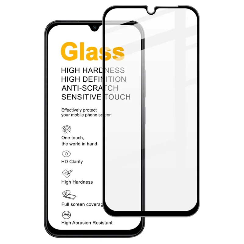 IMAK Pro+ Series For Xiaomi Redmi A7 Pro 4G Tempered Glass Full Screen Protector Sensitive Touch Film - Transparent