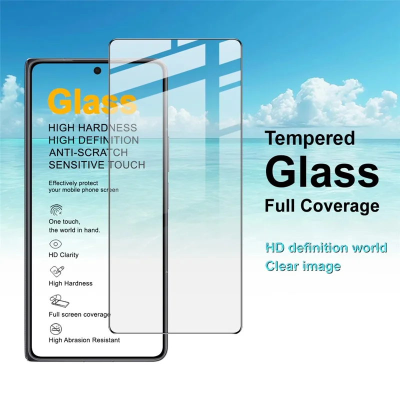 IMAK Serie Pro+ per Honor Magic V6 5G Protezione Schermo in Vetro Temperato a Copertura Totale Pellicola Sensibile al Tocco - Trasparente