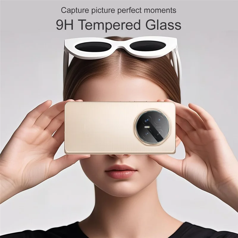 IMAK For Honor Magic V6 5G Camera Lens Protector Slim Tempered Glass Full Coverage Lens Film - Transparent