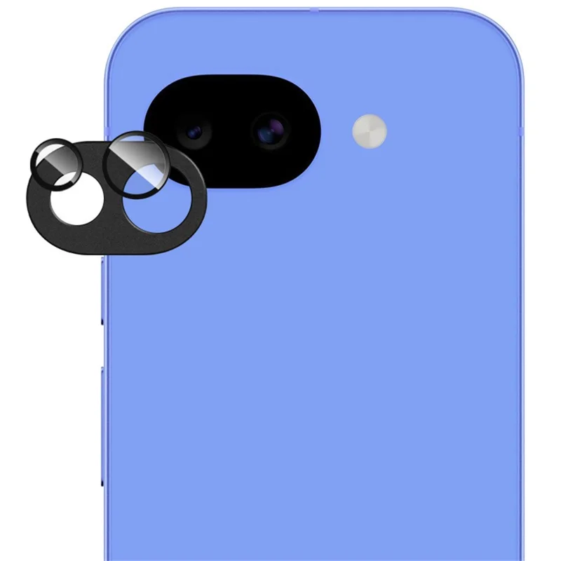 IMAK Kameraobjektivfolie für Google Pixel 10a Metall-Objektivkappe + gehärtete Glaslinsenschutzfolie – Schwarz