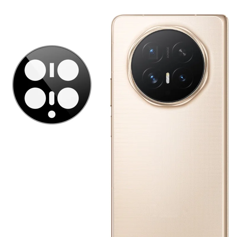 IMAK For Honor Magic V6 5G Tempered Glass Full Cover Camera Lens Protector with Self Positioning Frame - Black