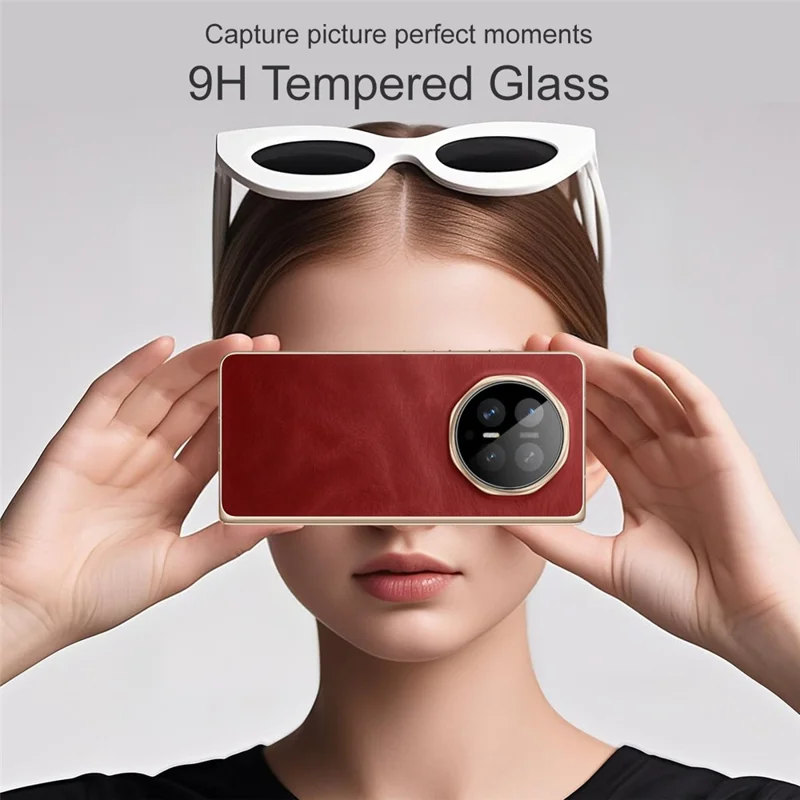 IMAK For Honor Magic V6 5G Tempered Glass Full Cover Camera Lens Protector with Self Positioning Frame - Black