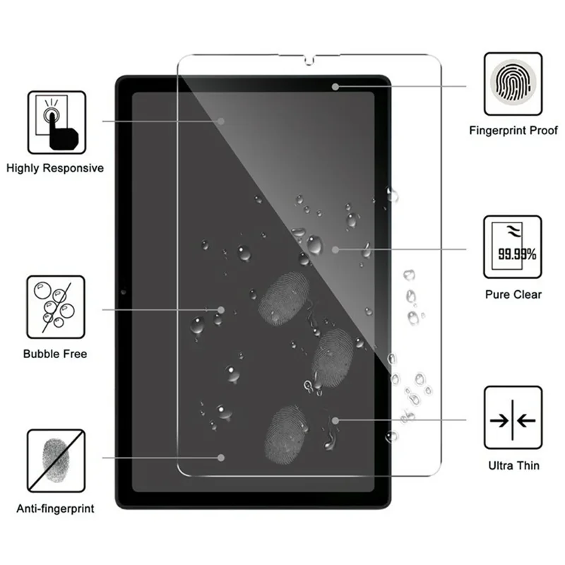 Für Honor MagicPad 4 Displayschutzfolie aus gehärtetem Glas 2.5D, gerader Rand, Vollschutzfolie mit Vollkleber – Transparent