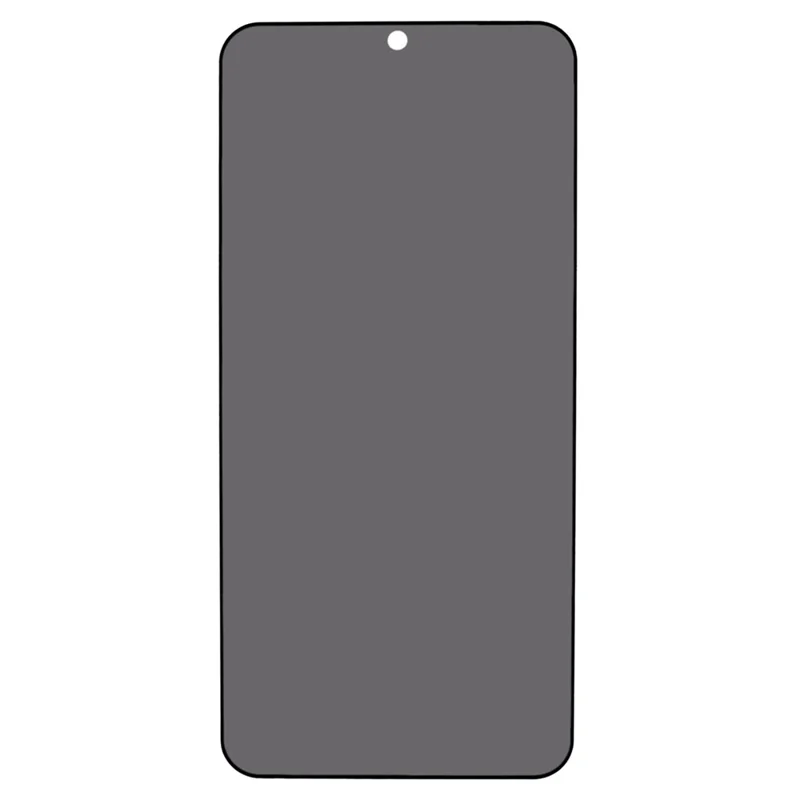 Protector de pantalla antiespía para vivo iQOO 15R, borde negro, adhesivo completo (desbloqueo por huella dactilar)